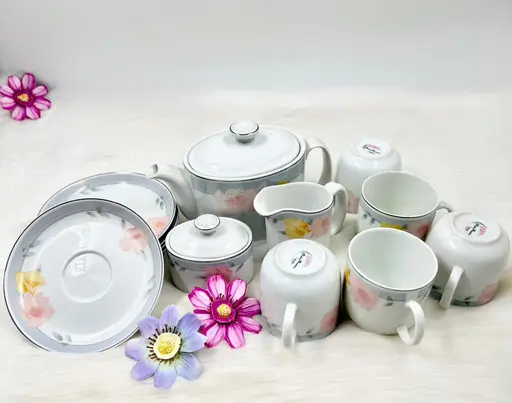 ของใหม่ยังไม่ผ่านการใช้งาน‼️ชุดน้ำชาเซรามิก 13 ชิ้น