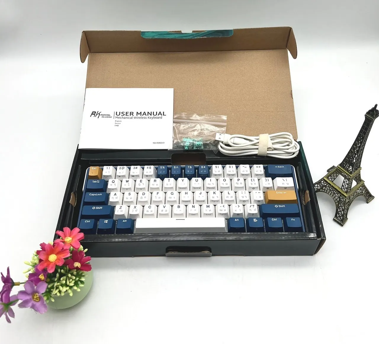 คีย์บอร์ด Royal Kludge RK61 Plus Wireless Mechanical Keyboard (EN/TH) รูปที่ 2