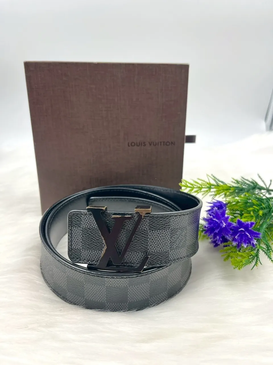 Used LV Belt Damier Graphite Size 95/36 DC 15 รูปที่ 2