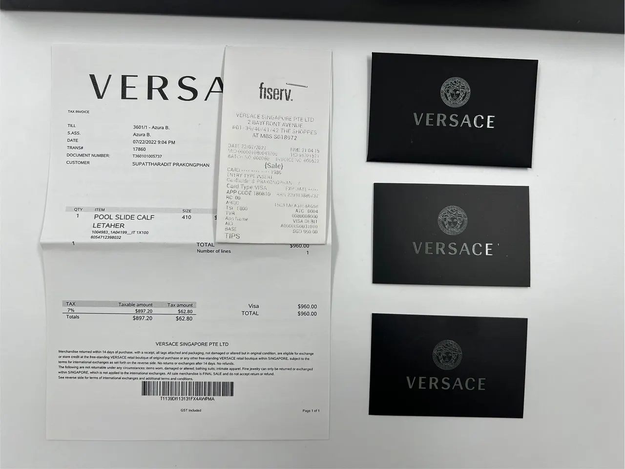 New Versace Medusa Head Printed Slides รูปที่ 2