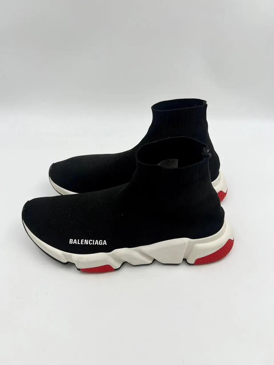 Balenciaga Speed Sneaker Cleae Sole Trainer Black /White รูปที่ 2