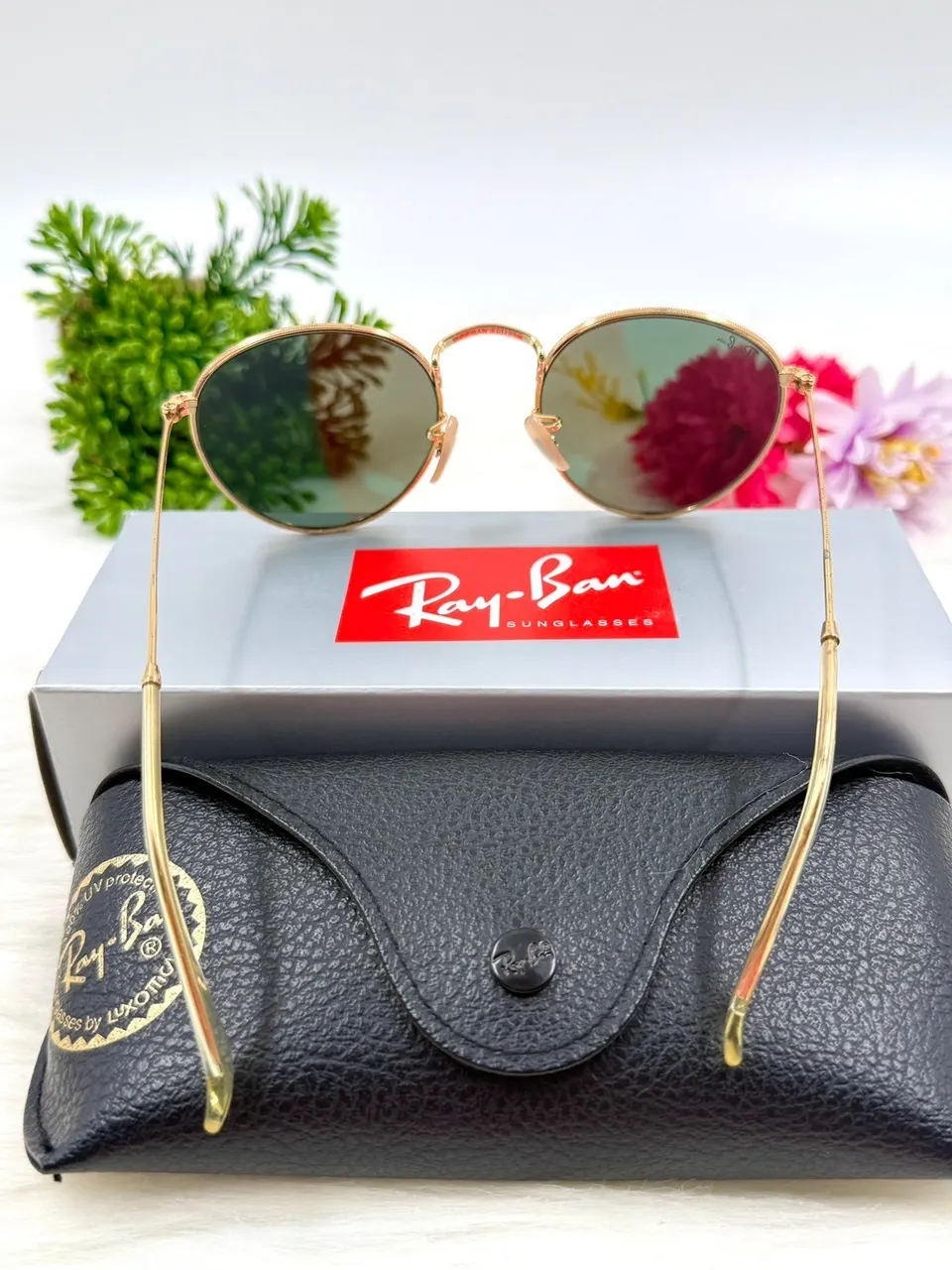 แว่นกันแดด Ray-Ban Round Metal RB3447 001 50▢21 รูปที่ 2