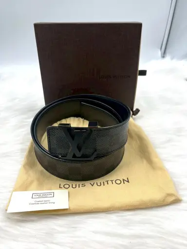 Used LV Belt Damier Graphite Size 95/36 DC 15