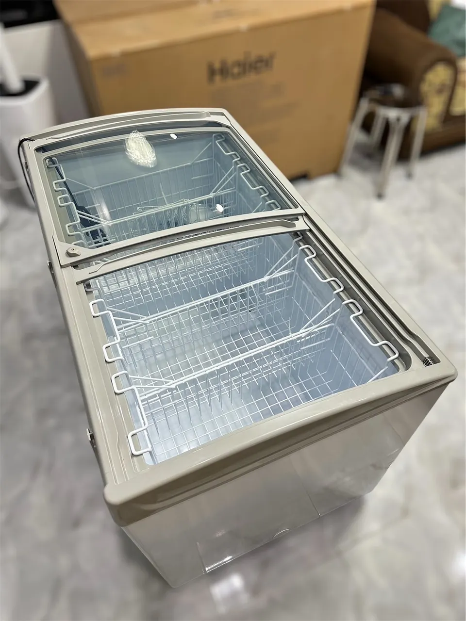 มือหนึ่งยังไม่ผ่านการใช้งาน‼️ ตู้แช่แข็ง Haier CHEST FREEZER 9.6 คิว รุ่น SD-377 รูปที่ 2