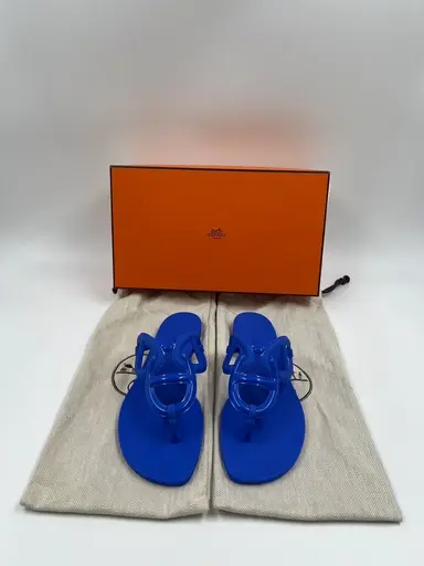 New Hermes Egerie Sandals Bleu Outremer