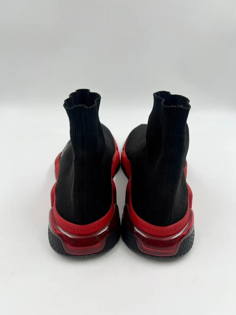 Balenciaga Speed Sneaker Cleae Sole Trainer Black /Red รูปที่ 2