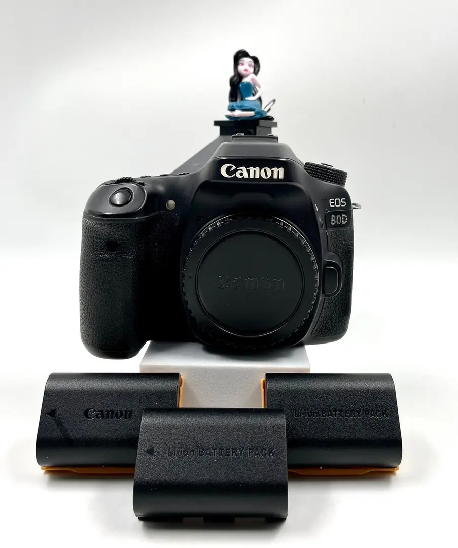 กล้อง Canon EOS 80D พร้อมเคสซิลิโคนสีเหลืองเลม่อน รูปที่ 2