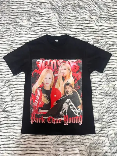 🖤💗 เสื้อยืด Rosé BLACKPINK (Park Chae Young) สไตล์วินเทจ 💗🖤