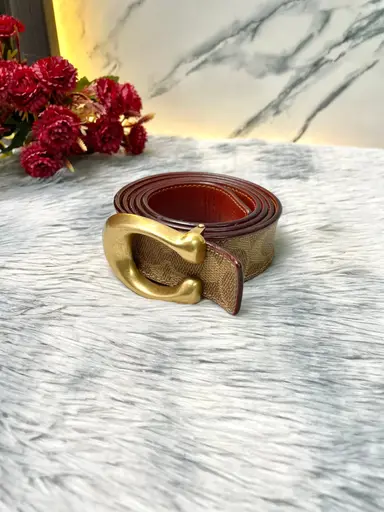 เข็มขัด Coach Sculpted Signature Reversible Belt (Style:31114)