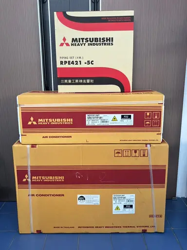 มือหนึ่งขายถูกมาก‼️ เครื่องปรับอากาศ แอร์ Mitsubishi Heavy Duty 15,297BTU รุ่น SRK15YYP-W1